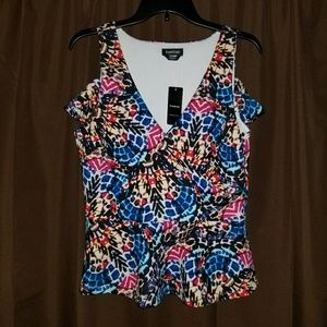 NEW Bebe Colorful Top Size Large
